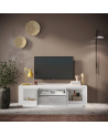 Meuble TV SKY – Finition Blanc mat laqué / Ciment