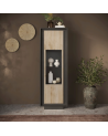 Ensemble meuble TV SKY 3 pièces – Finition Mercure / Anthracite