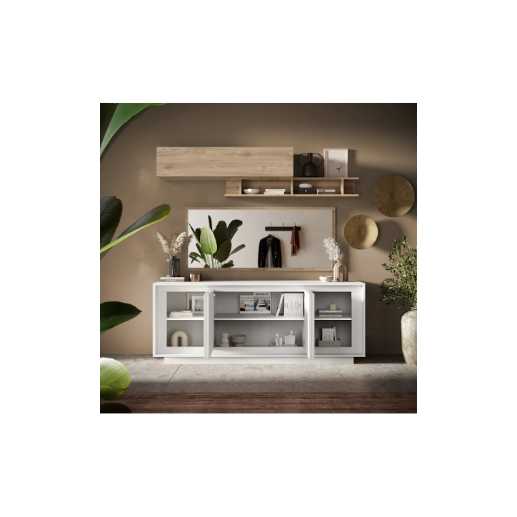 Buffet SKY 4 portes – Blanc mat laqué Buffet SKY 4 portes – Blanc mat laqué