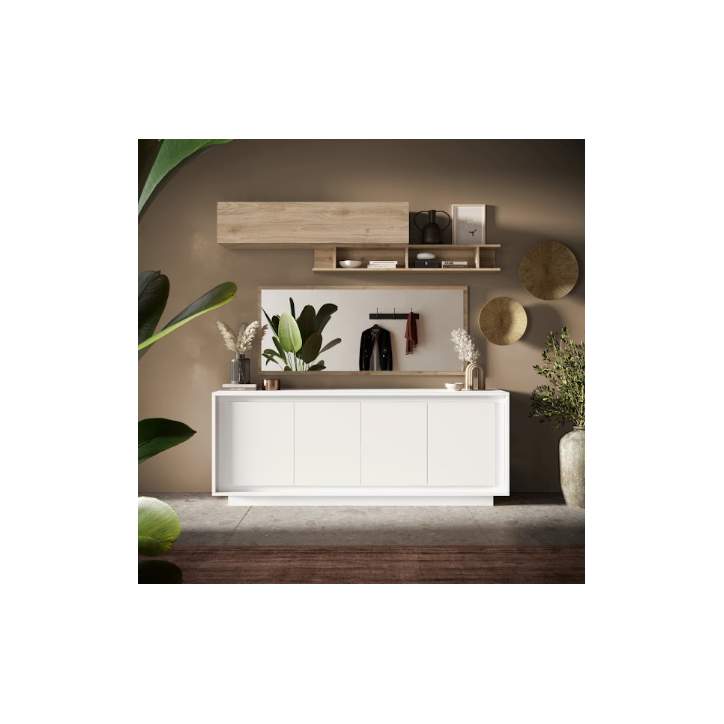 Aparador SKY de 4 puertas – Blanco mate lacado Aparador SKY de 4 puertas – Blanco mate lacado
