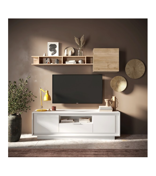 Mueble TV SKY – Blanco mate lacado