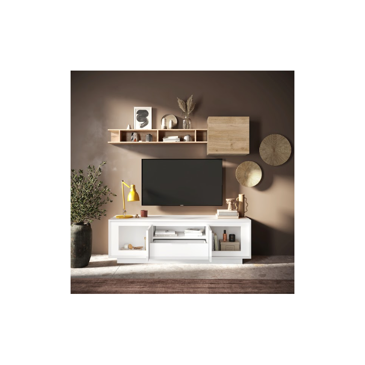 Móvel de TV SKY – Branco mate lacado