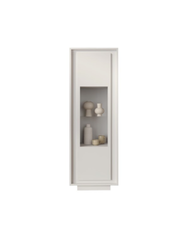Vitrine SKY de 1 porta – Branco mate lacado