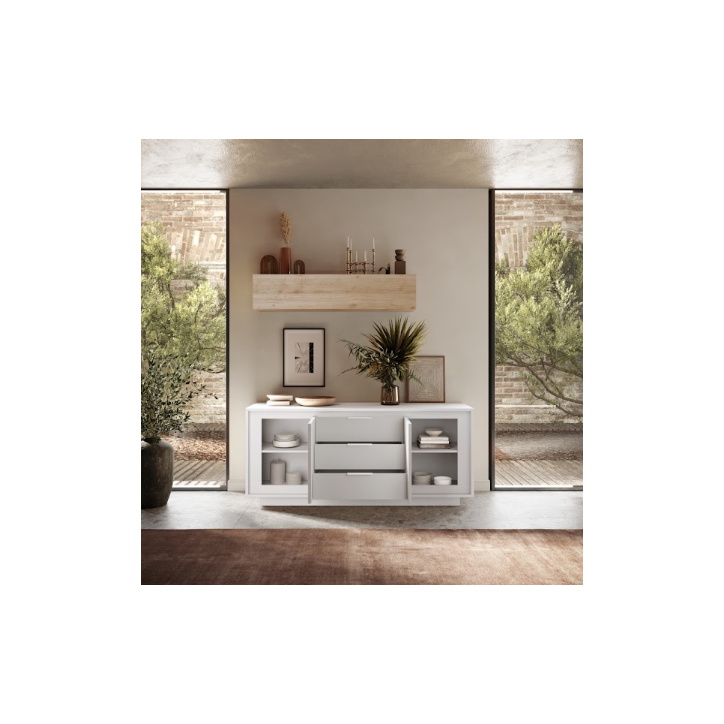 Ensemble salon SKY 3 pièces – Blanc mat laqué Ensemble salon SKY 3 pièces – Blanc mat laqué