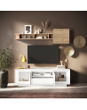 Ensemble salon SKY 3 pièces – Blanc mat laqué