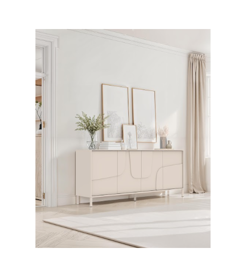 Credenza STONE a 4 ante – Cashmere opaco