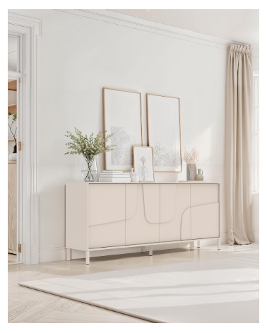 Credenza STONE a 4 ante – Cashmere opaco