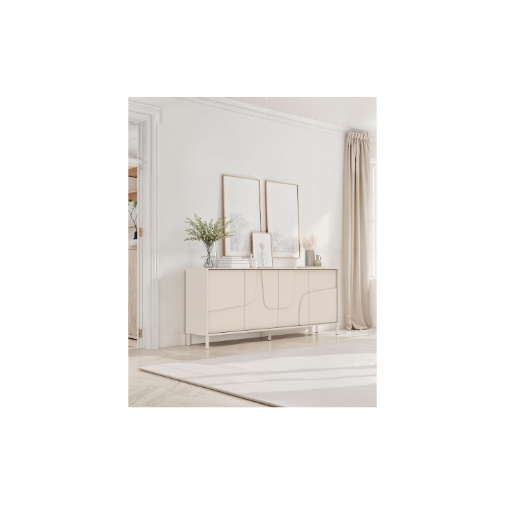 Credenza STONE a 4 ante – Cashmere opaco Credenza STONE a 4 ante – Cashmere opaco