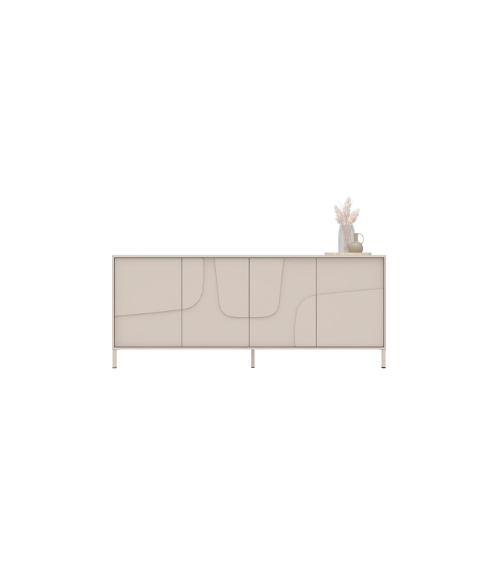 Buffet STONE 4 portes – Cashmere mat