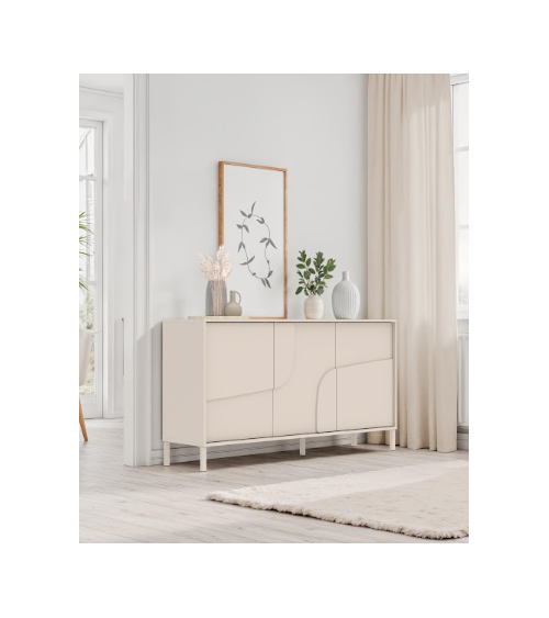 Aparador STONE de 3 puertas – Cashmere mate