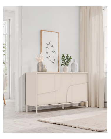 Credenza STONE a 3 ante – Cashmere opaco
