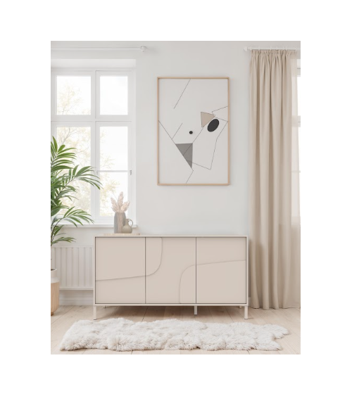 Credenza STONE a 3 ante – Cashmere opaco