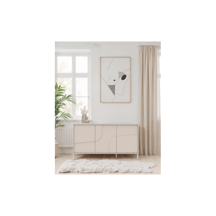 Aparador STONE de 3 puertas – Cashmere mate