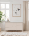 Aparador STONE de 3 puertas – Cashmere mate