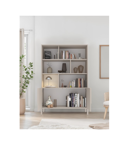 Estante STONE com 2 portas – Cashmere mate