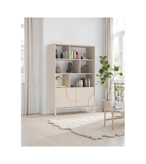 Libreria STONE con 2 ante – Cashmere opaco