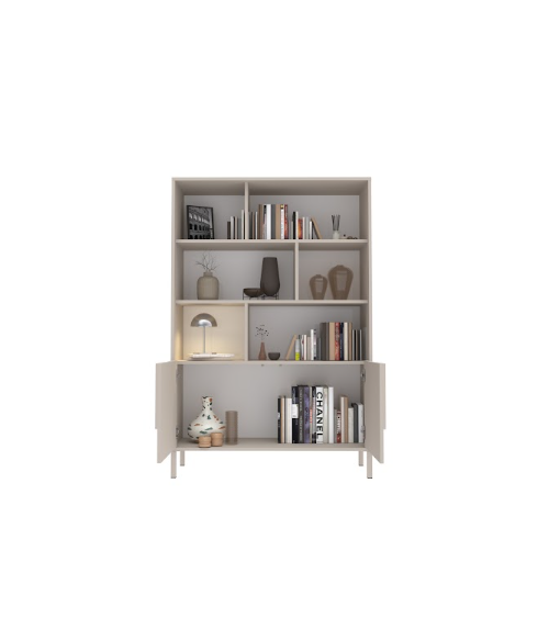 Estante STONE com 2 portas – Cashmere mate