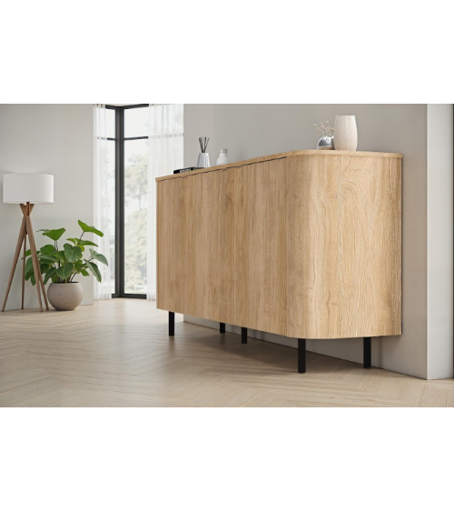 Buffet MURANO 3 portes – Finition Chêne naturel