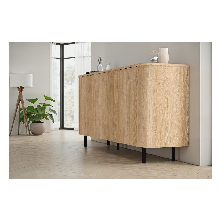 Aparador MURANO de 3 puertas – Acabado Roble natural