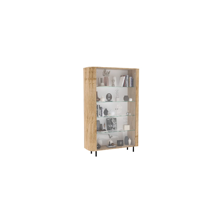 Vitrina MURANO de 2 puertas de cristal – Acabado Roble natural Vitrina MURANO de 2 puertas de cristal – Acabado Roble natural