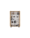 Vitrina MURANO de 2 puertas de cristal – Acabado Roble natural