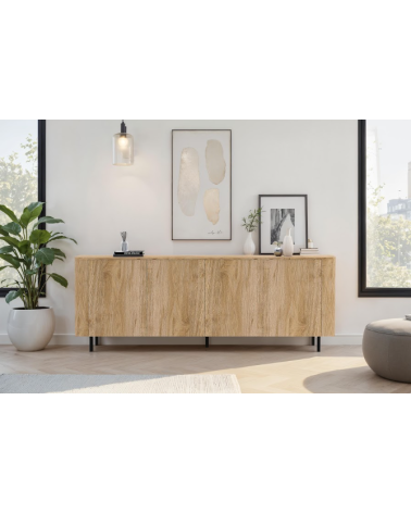 Aparador MURANO de 4 puertas – Acabado Roble natural