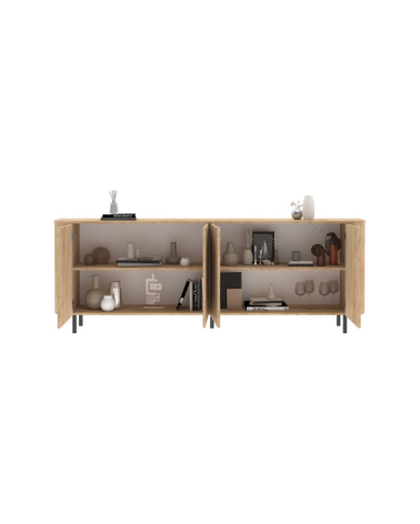 Buffet MURANO 4 portes – Finition Chêne naturel