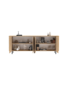 Aparador MURANO de 4 puertas – Acabado Roble natural