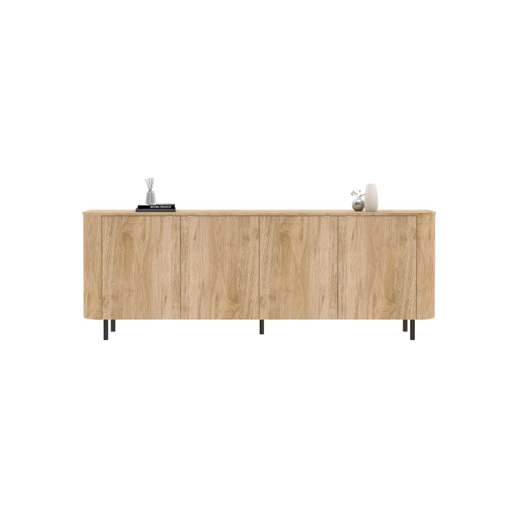 Aparador MURANO de 4 puertas – Acabado Roble natural