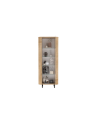 Vitrina MURANO de 1 puerta de cristal – Acabado Roble natural