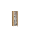 Vitrina MURANO de 1 puerta de cristal – Acabado Roble natural