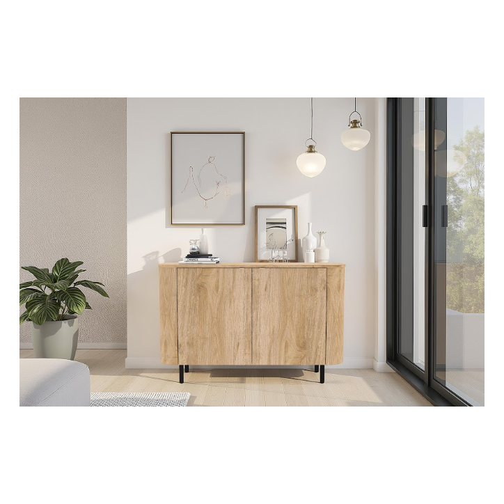 Aparador MURANO de 2 puertas – Acabado Roble natural Aparador MURANO de 2 puertas – Acabado Roble natural