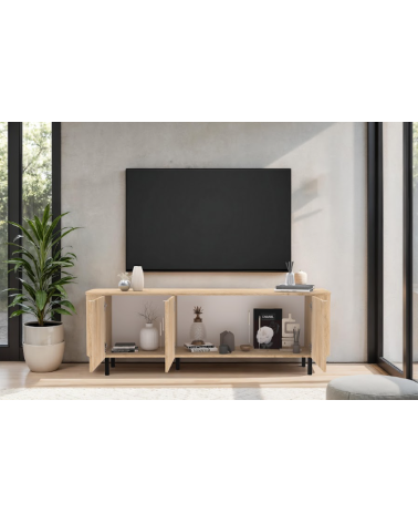 Mueble TV MURANO de 3 puertas – Acabado Roble natural