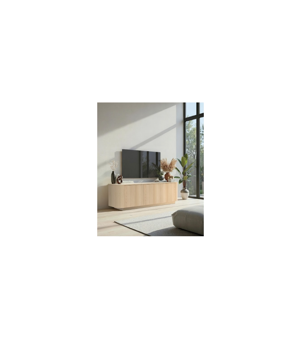 Mobile TV ADRIATICO a 3 ante – Finitura Rovere naturale
