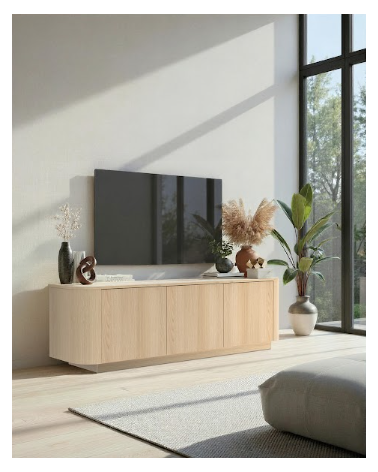 Mobile TV ADRIATICO a 3 ante – Finitura Rovere naturale