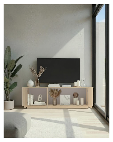 Mobile TV ADRIATICO a 3 ante – Finitura Rovere naturale