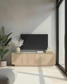 Meuble TV ADRIATICO 3 portes – Finition Chêne naturel