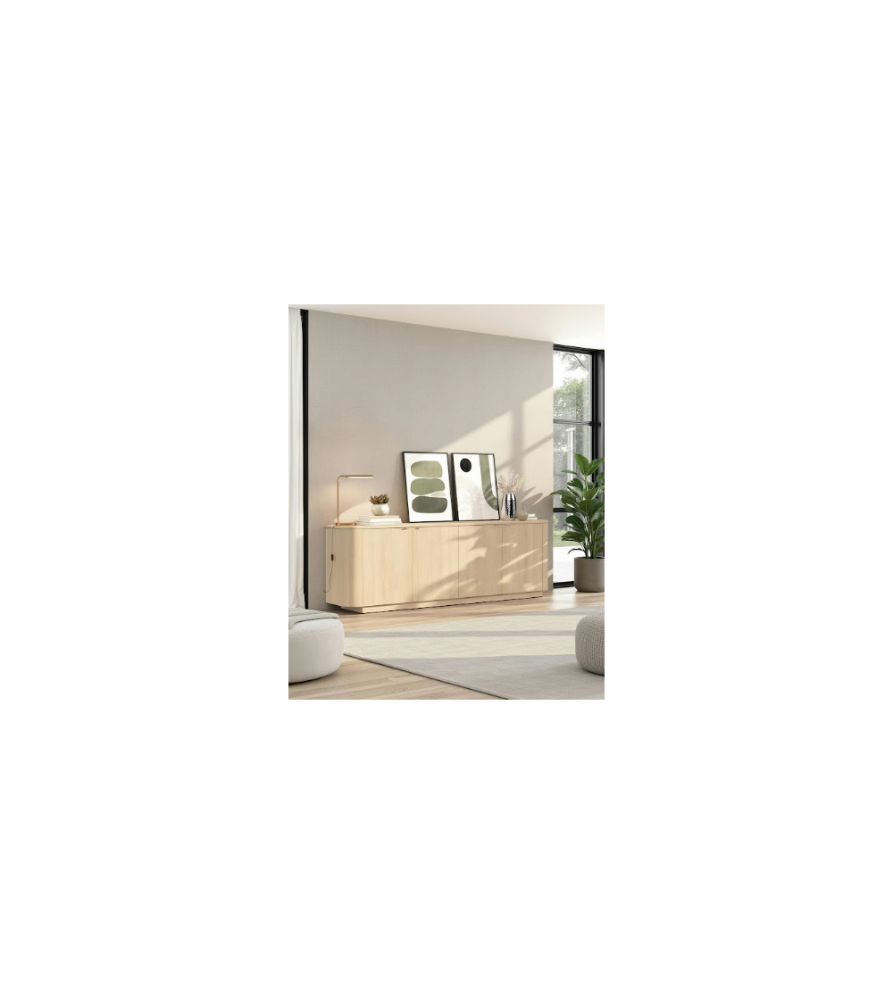 Aparador ADRIATICO de 4 puertas – Acabado Roble natural