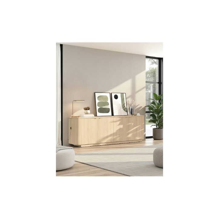 Aparador ADRIATICO de 4 puertas – Acabado Roble natural Aparador ADRIATICO de 4 puertas – Acabado Roble natural