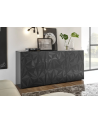 Buffet PRISMA 3 portes – Design géométrique noir