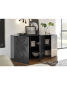 Aparador PRISMA de 3 portas – Design geométrico preto