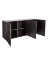 Buffet PRISMA 3 portes – Design géométrique noir