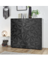 Buffet PRISMA haut 2 portes – Design géométrique noir