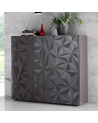 Buffet PRISMA haut 2 portes – Design géométrique noir