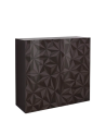 Madia PRISMA alta a 2 ante – Design geometrico nero