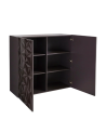 Madia PRISMA alta a 2 ante – Design geometrico nero