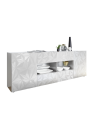 Madia PRISMA con 2 ante e 4 cassetti – Bianco laccato lucido