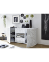 Aparador PRISMA con 2 puertas y 2 cajones – Blanco lacado brillante