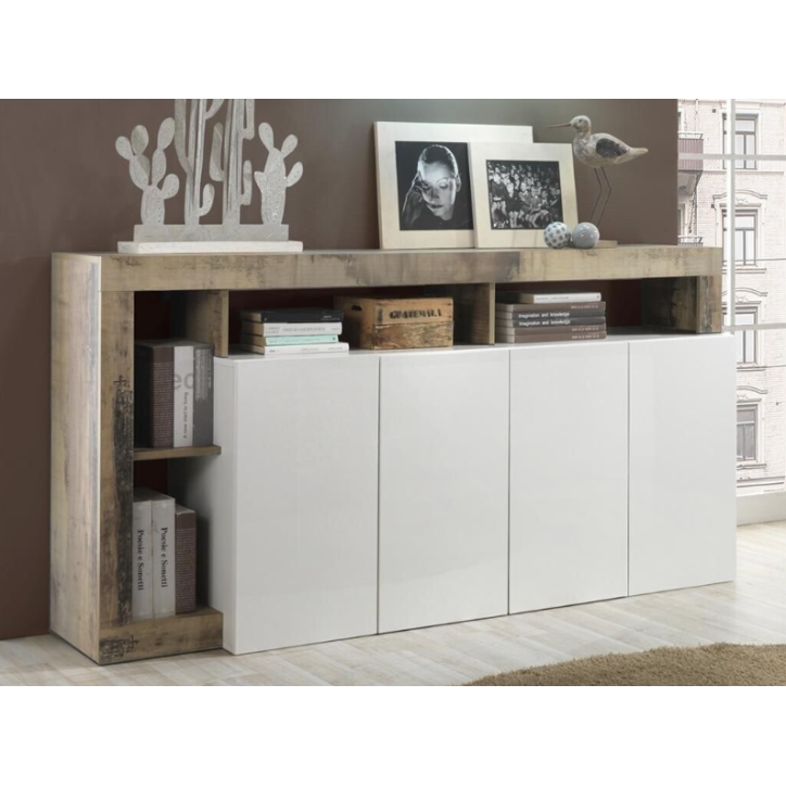 Aparador HAMBURG – Blanco lacado brillante / Pero Aparador HAMBURG – Blanco lacado brillante / Pero