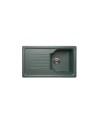 Evier simple Polino avec égouttoir 860 x 500 x 210mm Noir anthracite